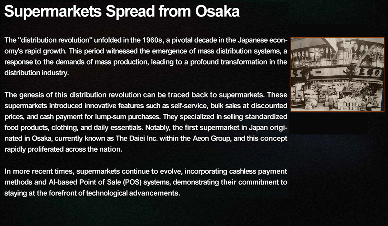 Supermarkets Spread from Osaka